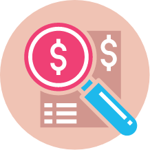 Icon representing No Hidden Costs
